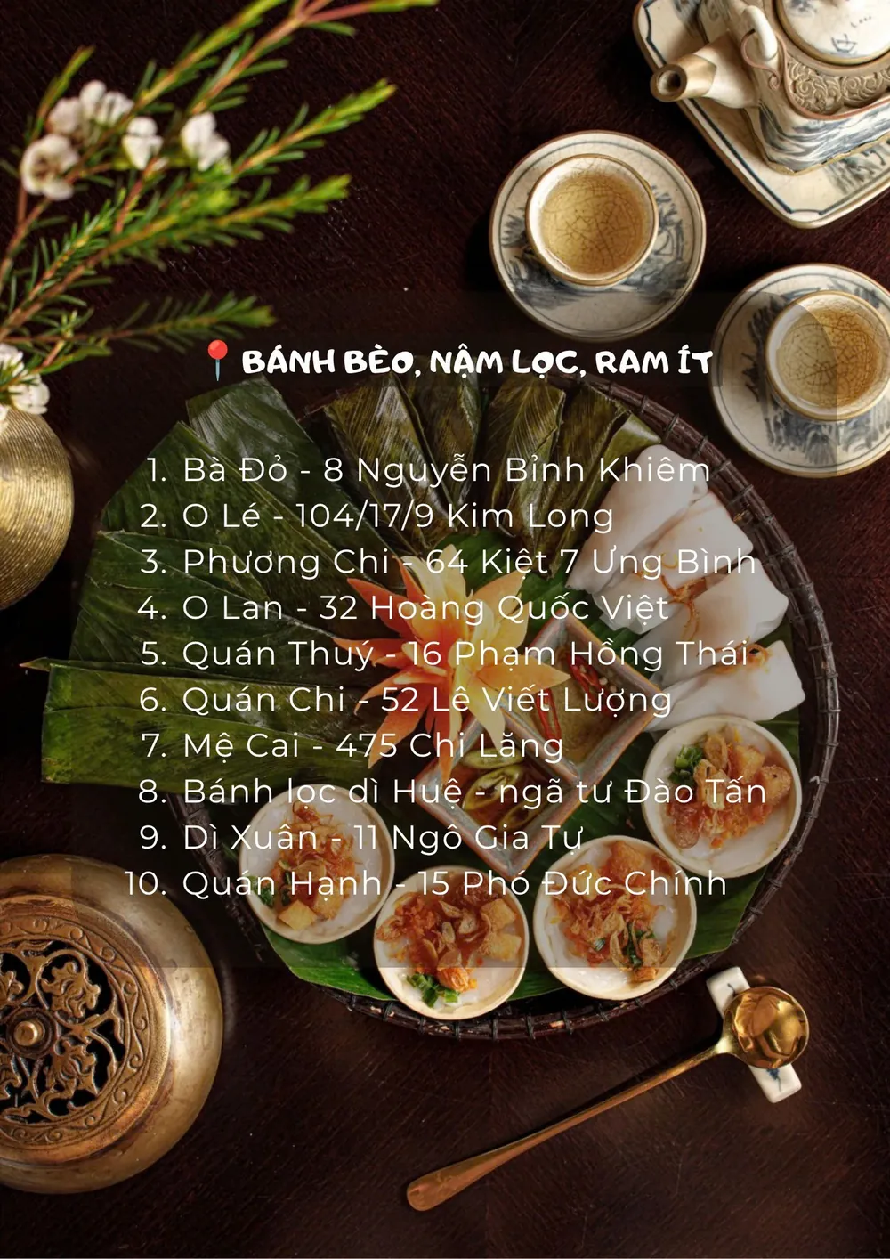 Bánh bèo, nậm, lọc, ram ít