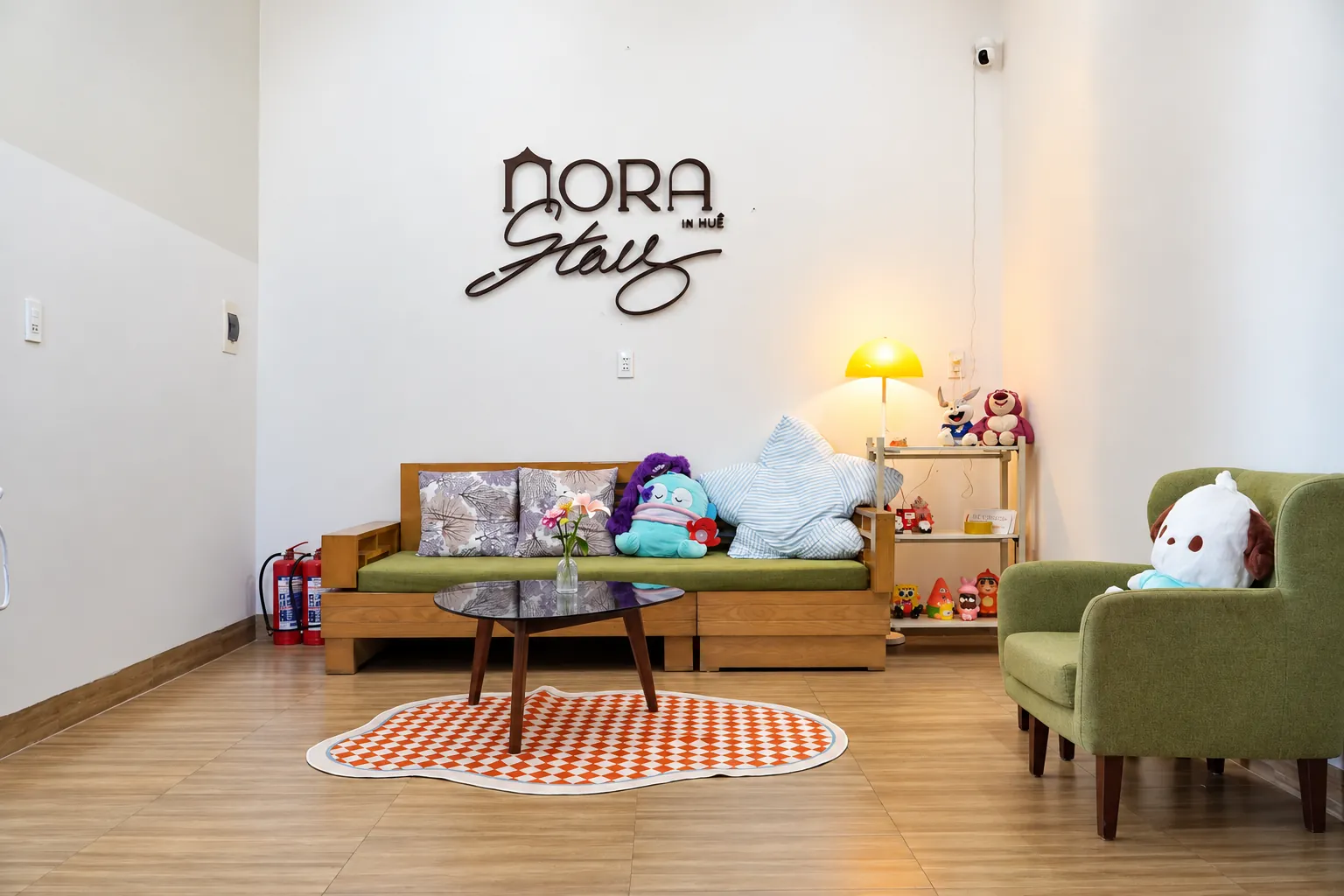 Sảnh chung tầng 2 tại NORA Stay Huế
